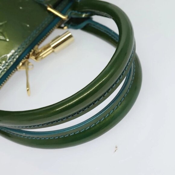 LOUIS VUITTON Monogram Vernis Alma GM Hand Bag Bluenuit LV Auth - Picture 8 of 16